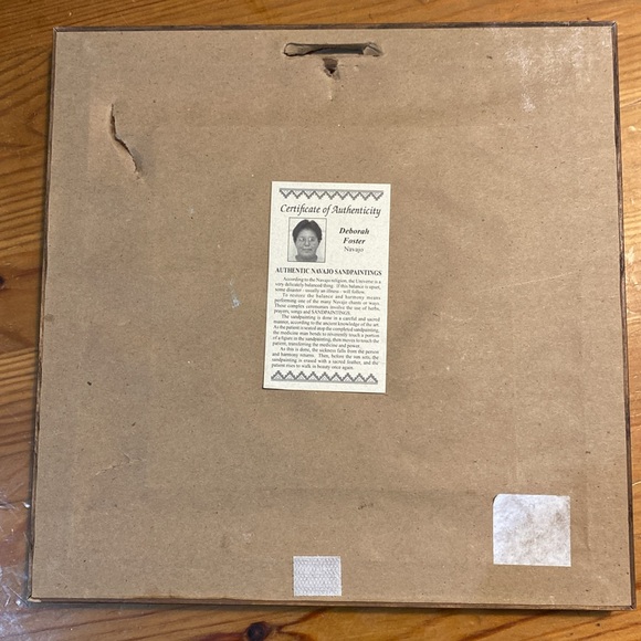 Authentic Navajo Sandpainting - Picture 4 of 4